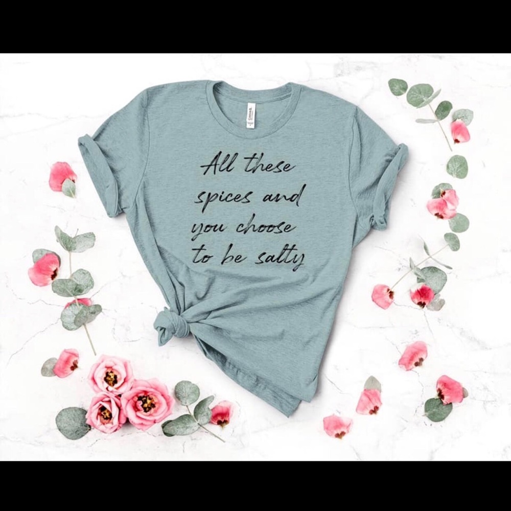 Salted graphic T-shirt